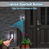 Saillong 1 Piece Lighted Doorbell Button, Wall Mounted Garage Door