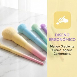 59 Piezas Set de Brochas de Maquillaje Profesional Completo, Diseño Floral Verde con Bolsa de Almacenamiento, Juego de Brochas para Rostro y Maquillar Ojos Mejillas, Ideal para Regalo y Maquillistas Expertas