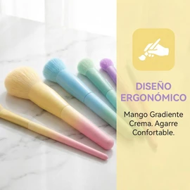 59 Piezas Set de Brochas de Maquillaje Profesional Completo, Diseño Floral Verde con Bolsa de Almacenamiento, Juego de Brochas para Rostro y Maquillar Ojos Mejillas, Ideal para Regalo y Maquillistas Expertas