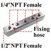 Beduan Air Manifold 5 Way 7 Port 1/2"NPT Input Port