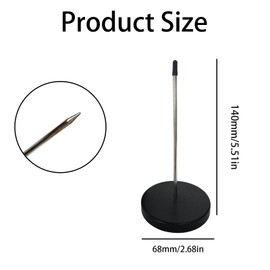 5-Pack Metal Receipt Spike Holder - Heavy Duty Bill Organizer for Restaurant, Office & Kitchen | Anti-Tip Paper Spikes with Safety Tips