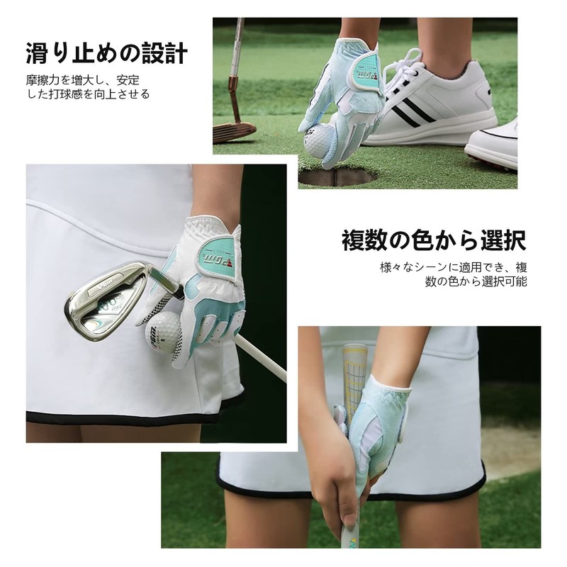 ZVCXOE Golf Gloves Ladies Ambidextrous Women's Fit Durable Design Tight