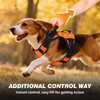 WINGOIN Orange Tactical Dog Harness for Medium Dogs, Heavy Duty