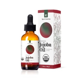 River Cosmetics Organic Jojoba Oil, Cold Pressed Jojoba Oil for Face, Skin Care, and Hair Care, USDA Certified Organic 100% Pure, Hexane Free, 2 oz.