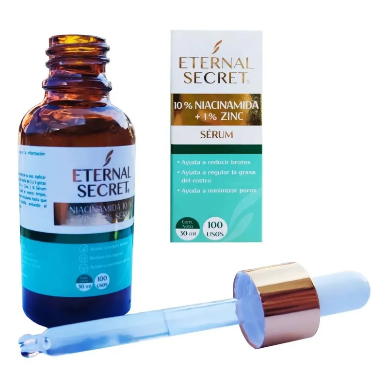 Serum Niacinamida 10% Zinc 1% Eternal Secret Piel Mixta Grasa