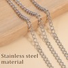 33 Foot Stainless Steel Curb Chains, 3mm Stainless Steel Extender