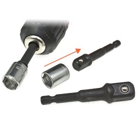 toolzone SD243 Socket Nut Driver Adaptors for Drill - Silver
