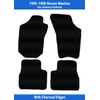 Charcoal Edge Custom Fit Front & Rear Carpet Floor Mats,