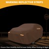 Partuto Car Cover Waterproof All Weather Automotive Outdoor Anti-UV Full