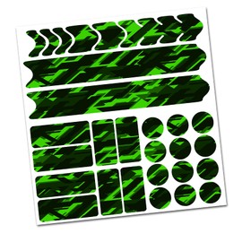 AlphaShield Bicycle Frame Protector Chain Stays Protection Film Sticker Frame Protection Carbon MTB BMX Paint Protection Film R159 R161 (11 Future Neon Green)