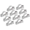 sourcing map 10Pcs Pipe Support Pipe Bracket Clamp for OD