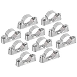 sourcing map 10Pcs Pipe Support Pipe Bracket Clamp for OD 25mm Pipe Wall Mount Ceiling Mount Rigid Pipe Straps for Metal Pipe Tube