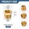 Brass Reducer, 1/4 Inch Male Thread x 1/8 Inch Female
