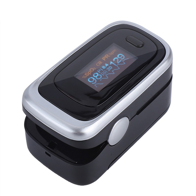 Finger Pulse Oximeter SPO2 PR PI RR Monitoring Blood Oxygen