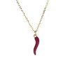 inSCINTILLE Women's Stainless Steel Lucky Horn Necklace with Adjustable Chain