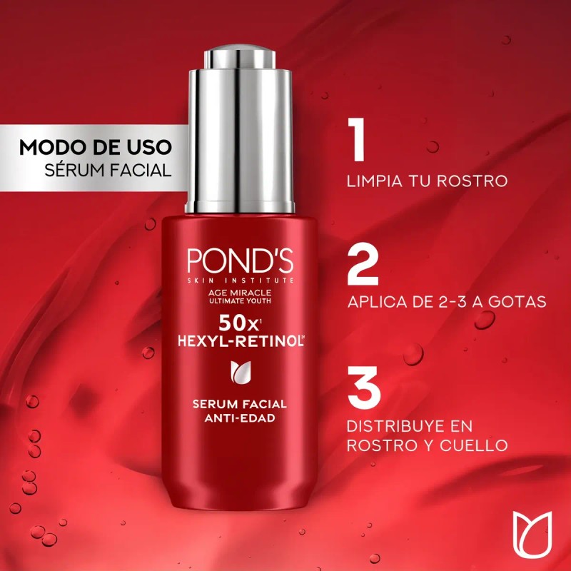 Ponds 50x Age Miracle Sérum Facial Hexyl Retinol