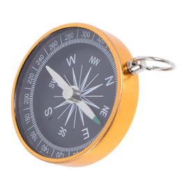 Parliky Sturdy Aluminum Compass Keyring Vintage Pendant Mini Portable Pocket Hiking Camping Travel Directional Aid
