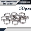 Pack of 50 23.9-27.1mm Single Ear Hose Clamps, MISPIRE 304