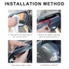 SHMZK 2 PCS Mirror Rain Visor Eyebrow, Waterproof Car Rear