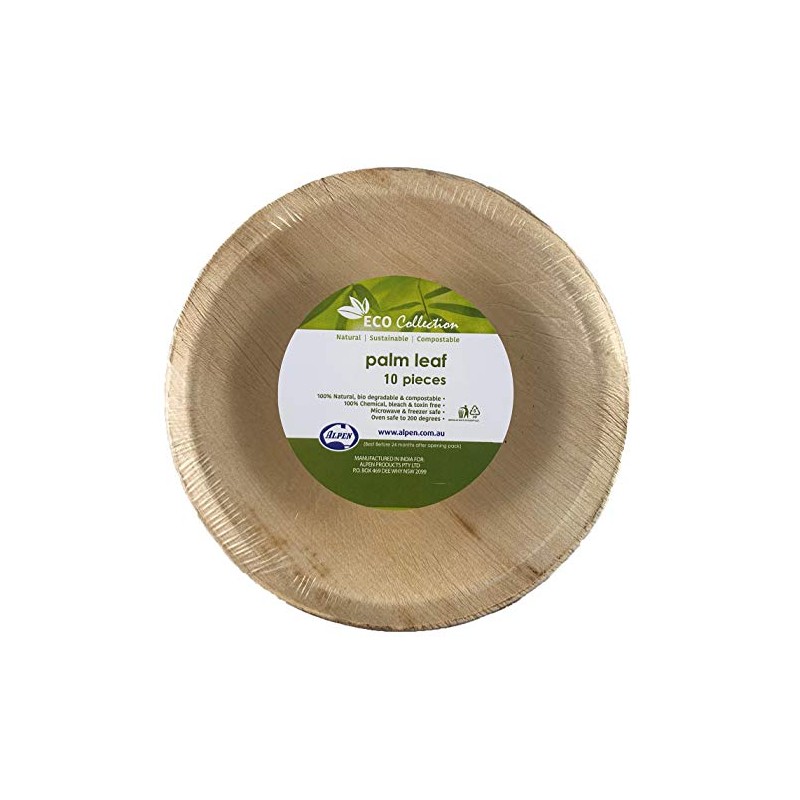 10 x Pk10 CATERING COLLECTION Palm Leaf Round Bowl 6½"