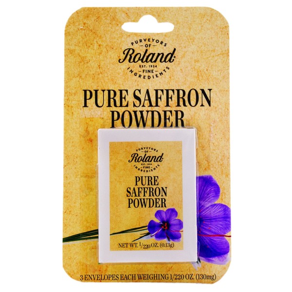 Roland Pure Saffron Powder, 3 Envelopes