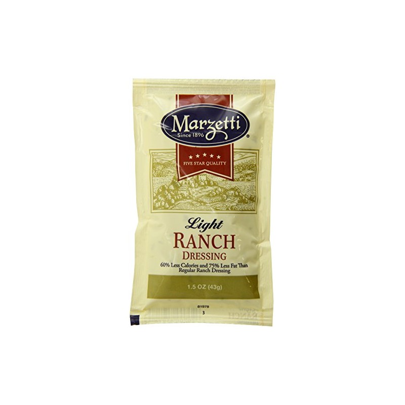 Marzetti Ranch Dressing, Light, 1.5 Ounce (Pack of 60)