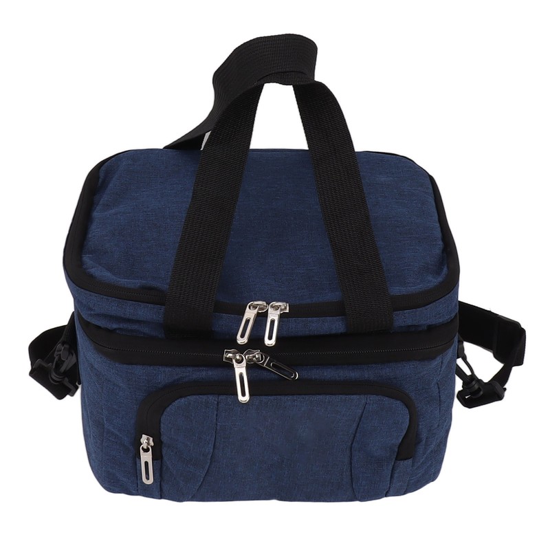 Collapsible Cooler Bag Oxford Cloth PEVA Leakproof Double Insulated Cooler