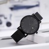 BUREI Men's Watch Brown Leather Strap Analog Date Display Quartz