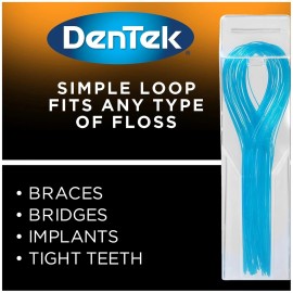 DenTek Floss Threaders 50 Ct Pack For Braces, Bridges & Implants