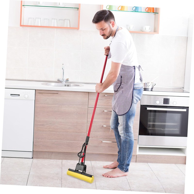 Mikinona 2Pcs PVA Sponge Rubber Mop Head Replacement Cleaning Mop