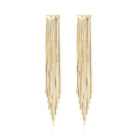 FANZE Tassel Earrings for Women Sliver Statement Dangle Waterfall Fringe Earring Trendy Jewelry Gift for Party Prom Birthday Valentine Easter Chrismas