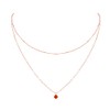 Carnelian Layered Choker in 14k Rose Gold Fill