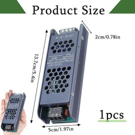 LED Power Supply 24V Transformer 100W Dimmable Power Supply LED Power Supply 24V Aluminum Alloy Housing Professional Power Supply for LED Strip and Low Voltage Light