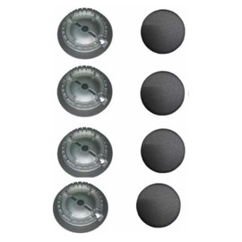 Kit de 4 Quemadores para Estufa Acros Whirlpool Con Tapas