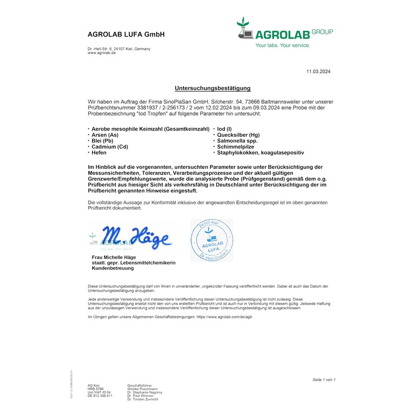 Iodine Drops 150 µg | 50 ml | 1100 Drops