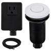 SINKINGDOM SinkTop Garbage Disposal Air Switch Kit with Long White