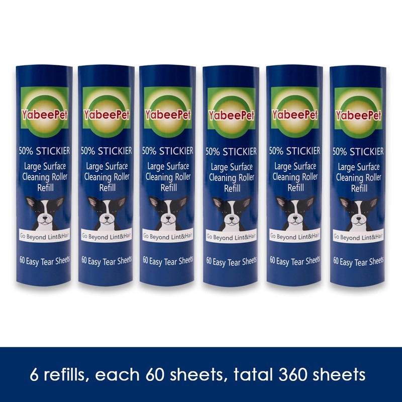 Large Surface Roller Refill for Scotch-Brite 50% Stickier Lint Roller,
