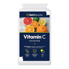 NutriQuarter Vitamin C 1000mg High Strength Tablets – 120 Count – Immune Support & Antioxidant