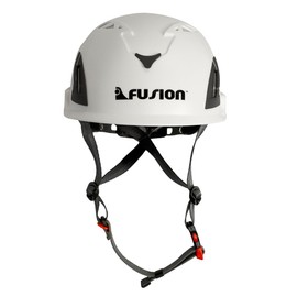 Fusion Climb Meka II Climbing Bungee Zipline Mountain Construction Safety Protection Helmet White