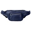 LEONARDO VERRELLI 3900037 Unisex Bum Bag Leather, blue, Hip bag