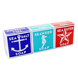 Swedish Dream 3 Pack Mix Set (Sea Salt  Seaweed  Sea Aster) Soap Bar 4.3oz USA                                                                        