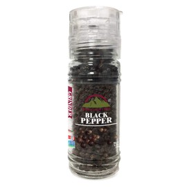 Himalayan Chef Black Peppercorns, Glass Grinder-1.76oz