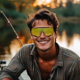 YuJian Polarized Sports Sunglasses Cycling Glasses for Men Women Youth Outdoor Sport Baseball Softball Fishing Running Eyewear