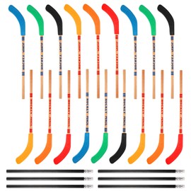 LUTER Hockey Pencil with Eraser, Pack of 18 Hockey Pencils with 6 Black Pencils Hockey Themed Party Decorations Reward Sports Pencils for Students