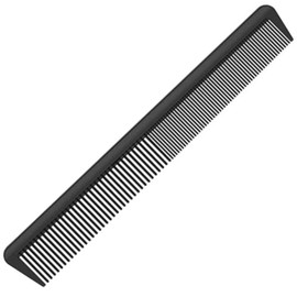 Carbon Comb, Women's and Men's Hair Cutting Comb, Beard Comb, Antistatic, Hair Comb Men & Women, Shatterproof Premium Carbon Comb, Men, 19 cm, Antistatic Fine Hair Comb, Hairdresser for Hair Cutting