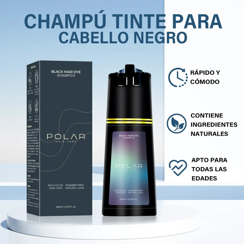 Shampoo Tinte Instantáneo Cubre Canas Natural Fácil 200ml