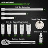 11-Piece Spark Plug Socket Set with 3/8" Drive Ratchet Handle,
