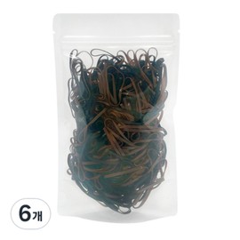 She’s Line TPU Rubber Band 500p, mixed colors, 6 pieces / 쉬즈라인 TPU 고무밴드 500p, 혼합색상, 6개