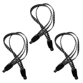 SYEYCW Pack of 3 Pannier Rack Tie Down Strap, 3 in 1 Luggage Tensioner Bicycle, Rubber Tensioner with Hooks, Adjustable Luggage Tension Rope, Elastic Luggage Rack Tie Down Straps for Camping, Bike