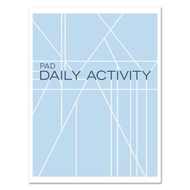 BookFactory Daily Activity Log Pad/Notepad/Productivity Diary/Tasks Planner 50 Page Pad - 50 Pages, 8.5'' x 11'' - Notepad (Made in USA)